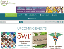 Tablet Screenshot of chicagoareayoga.com